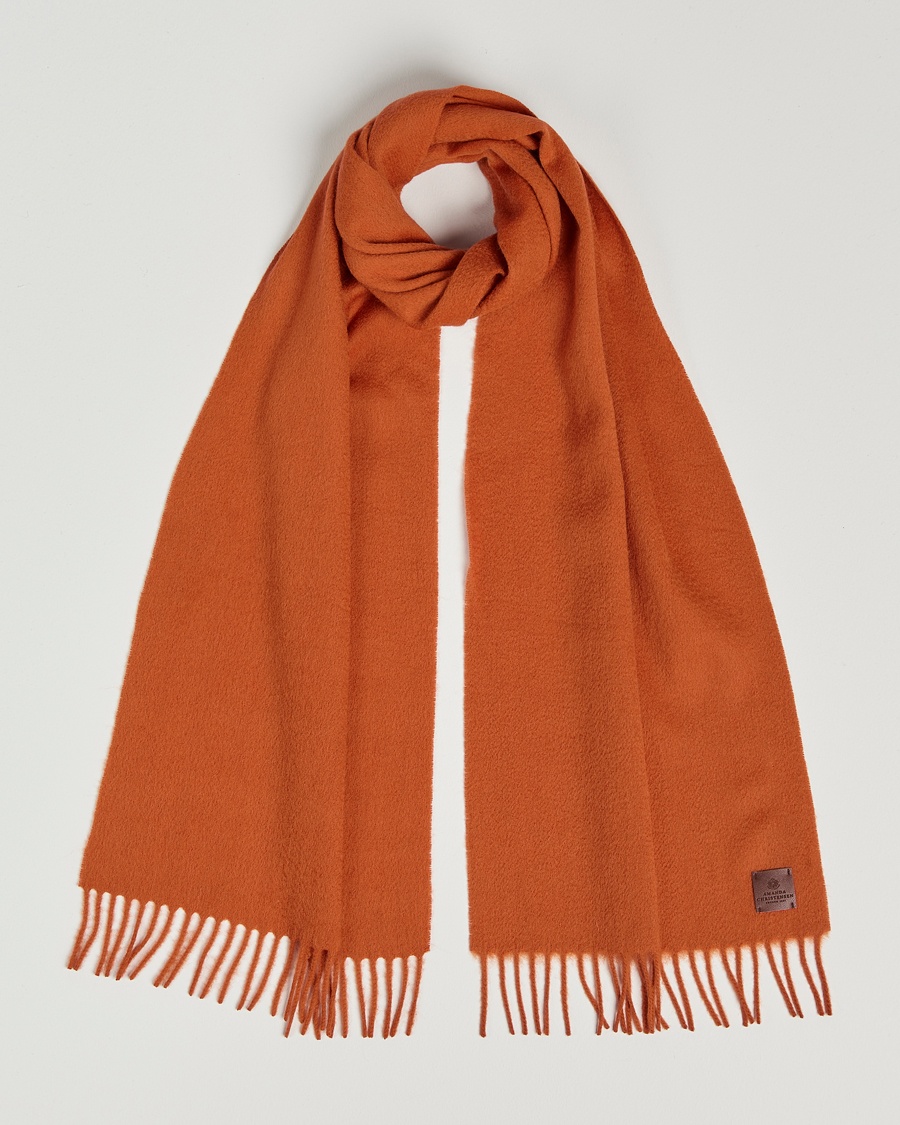 Heren | Amanda Christensen | Amanda Christensen Merino Wool Scarf Orange