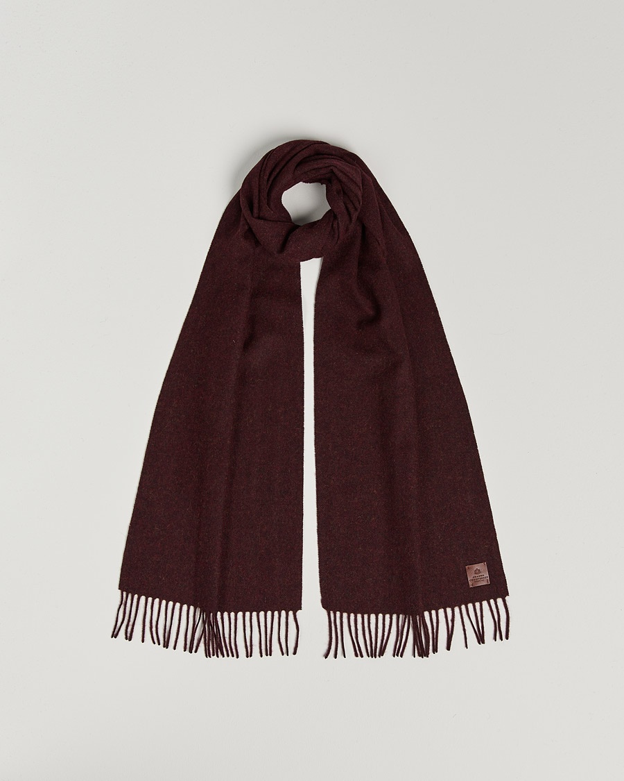 Heren | Amanda Christensen | Amanda Christensen Merino Wool Scarf Red Melange
