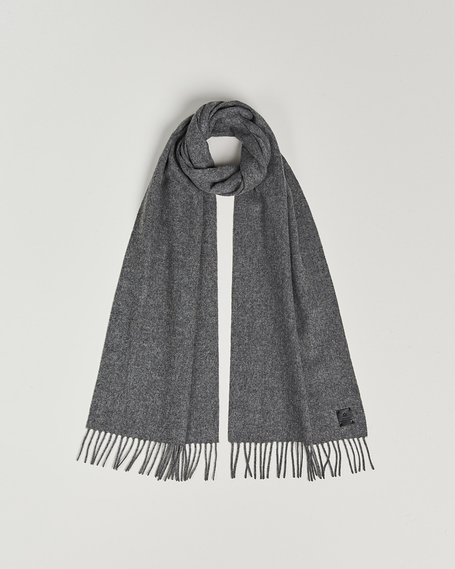 Heren | Amanda Christensen | Amanda Christensen Merino Wool Scarf Grey Melange