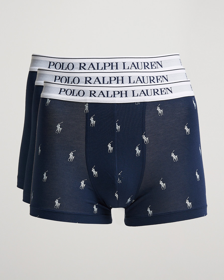 Heren | Polo Ralph Lauren | Polo Ralph Lauren 3-Pack Trunk Navy/Navy Pony/Navy