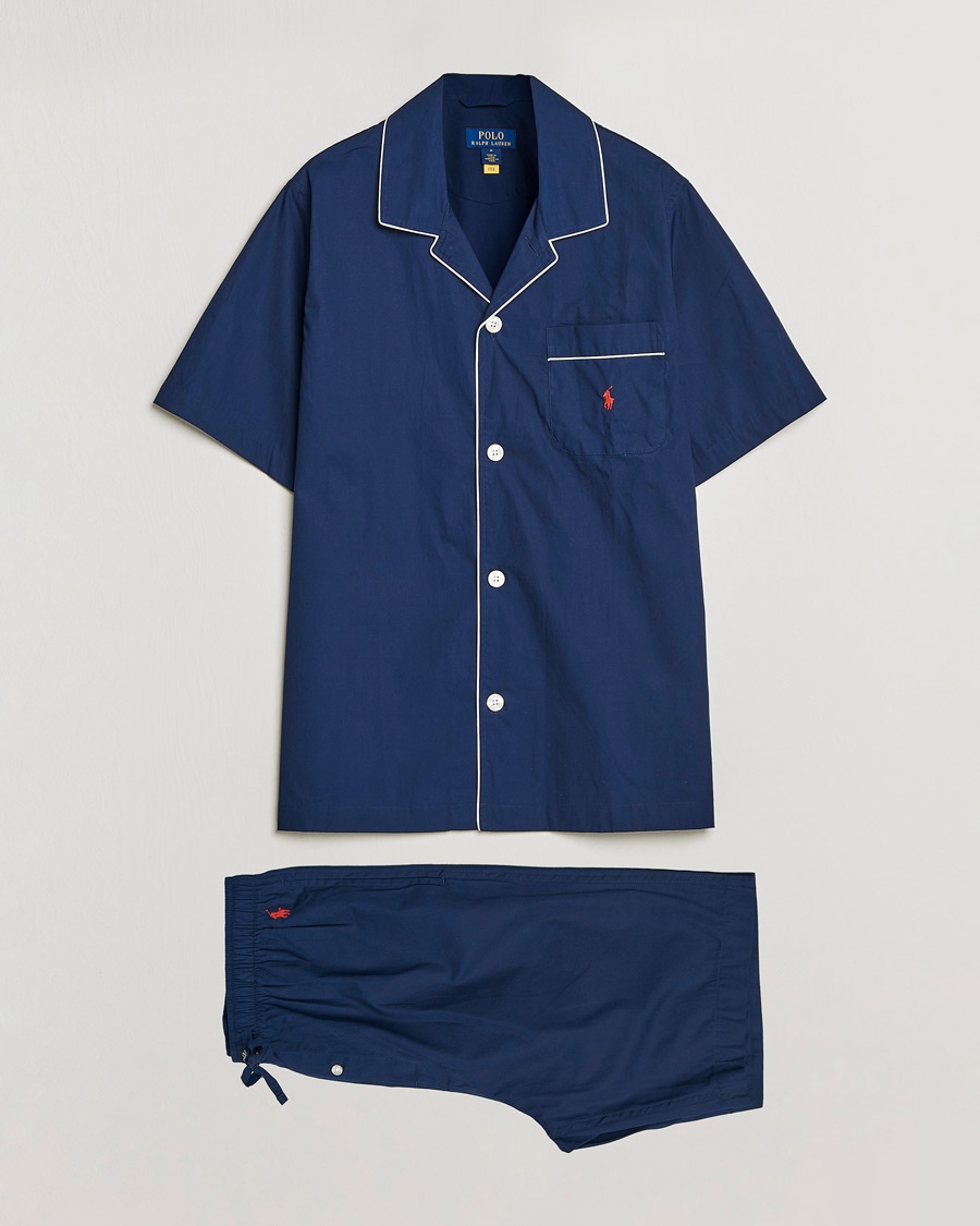Heren | Polo Ralph Lauren | Polo Ralph Lauren Cotton Short Pyjama Set Solid Navy