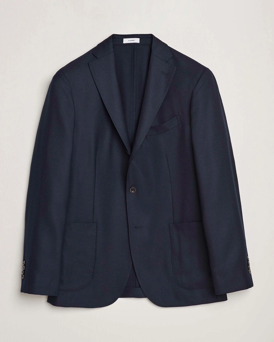 Heren | Boglioli | Boglioli K Jacket Wool Hopsack Blazer Navy