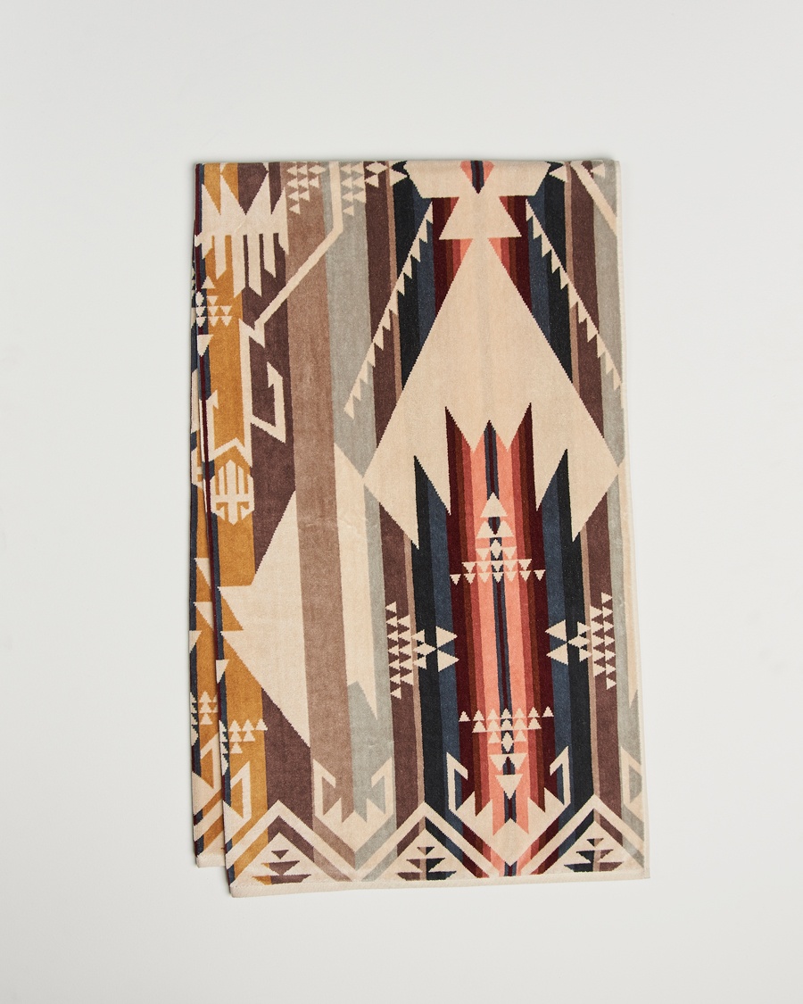 Heren | Pendleton | Pendleton Oversized Jacquard Spa Towel White Sands