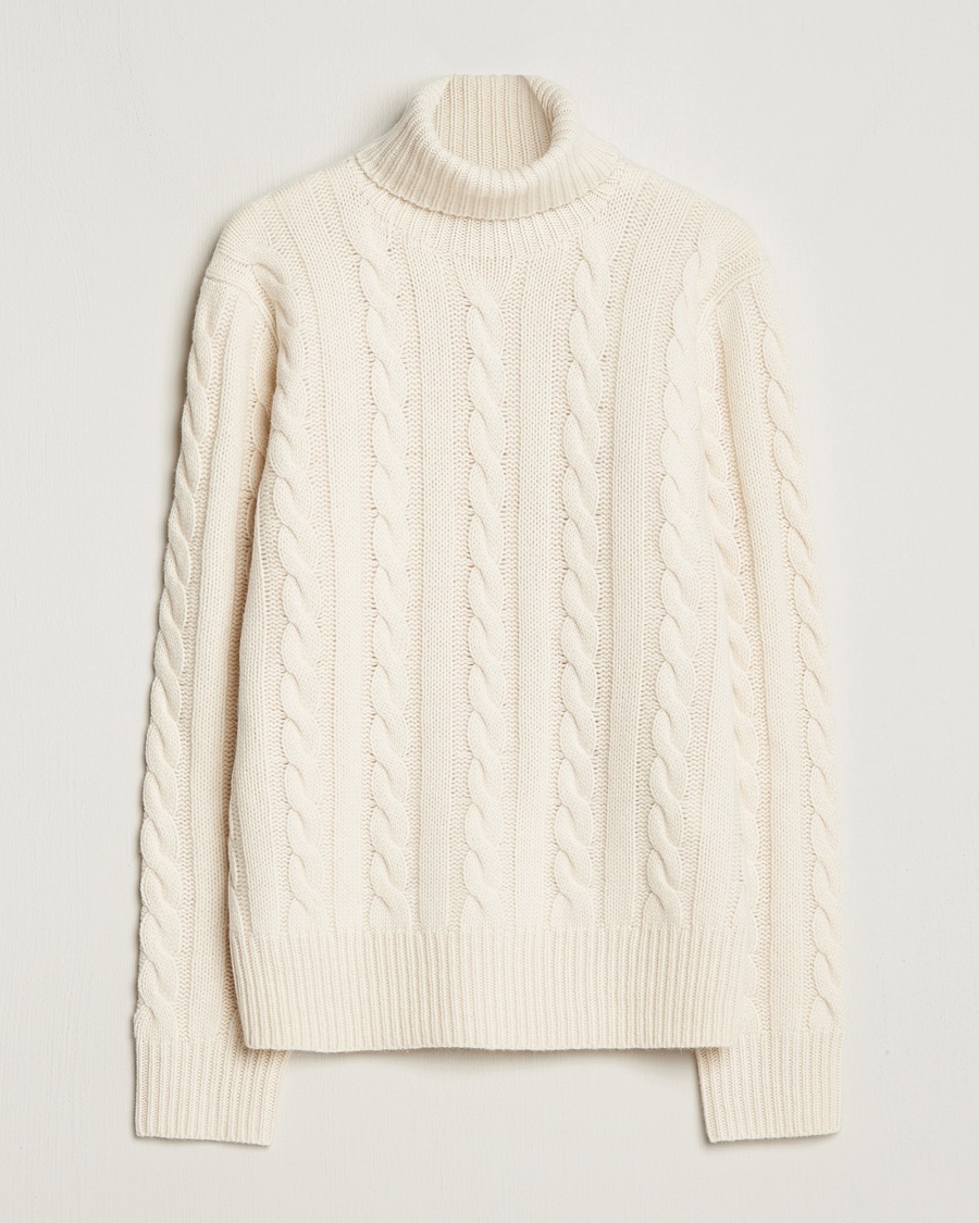 Heren | Polo Ralph Lauren | Polo Ralph Lauren Wool/Cashmere Cable Rollneck Andover Cream