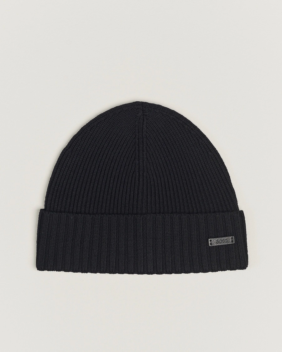 Heren | BOSS BLACK | BOSS BLACK Fati Wool Beanie Black