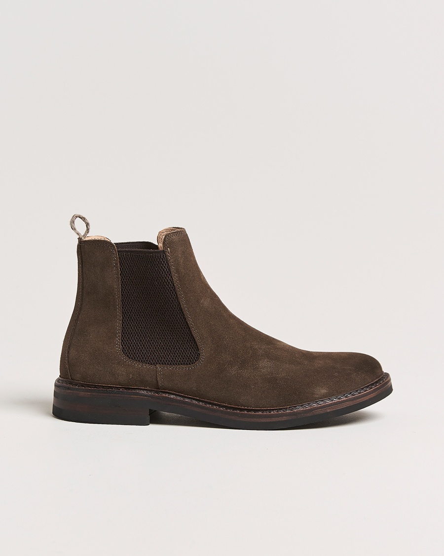 Heren | Astorflex | Astorflex Bitflex Dainite Chelsea Boot Dark Brown Suede