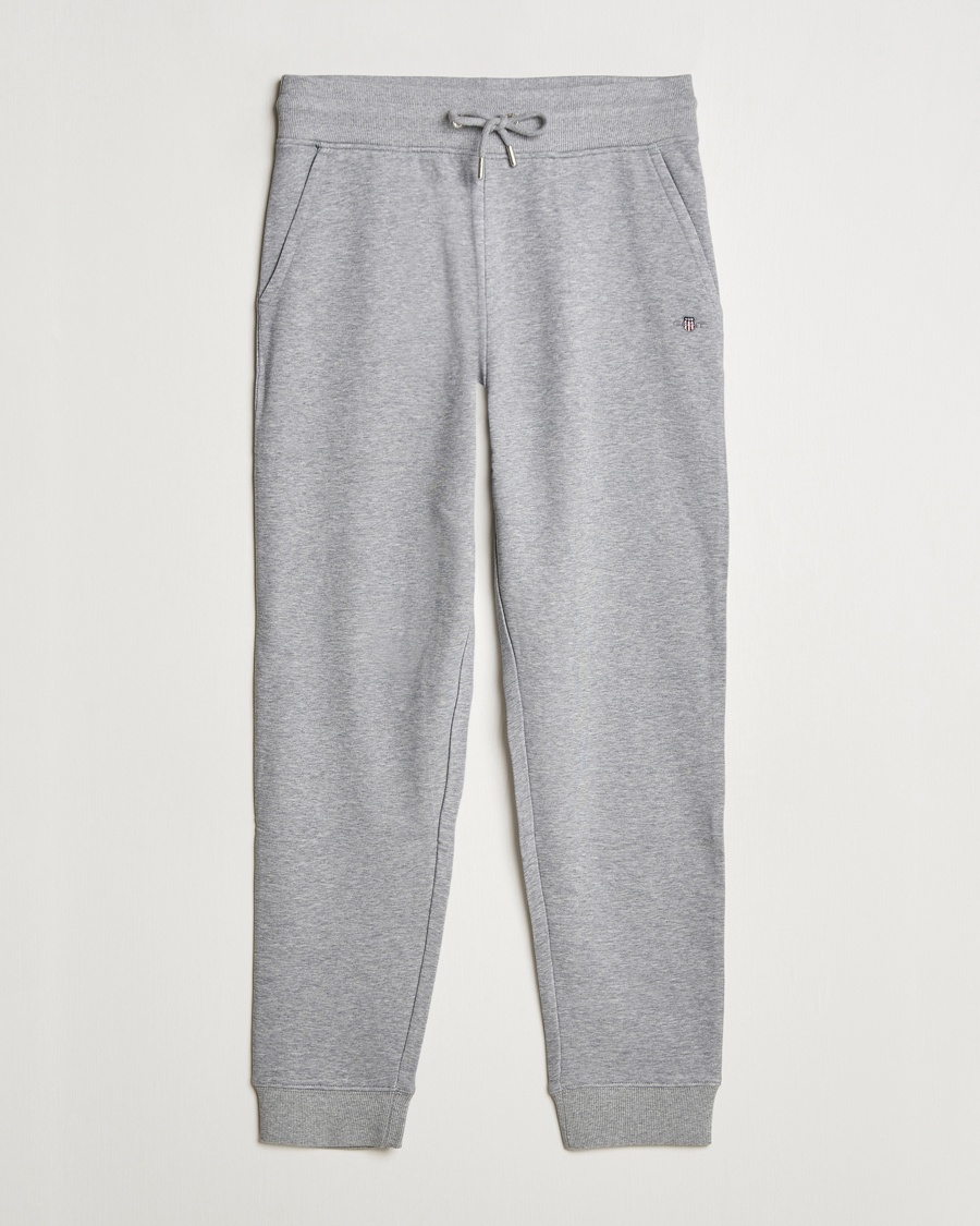 Heren | GANT | GANT Original Sweatpant Grey Melange