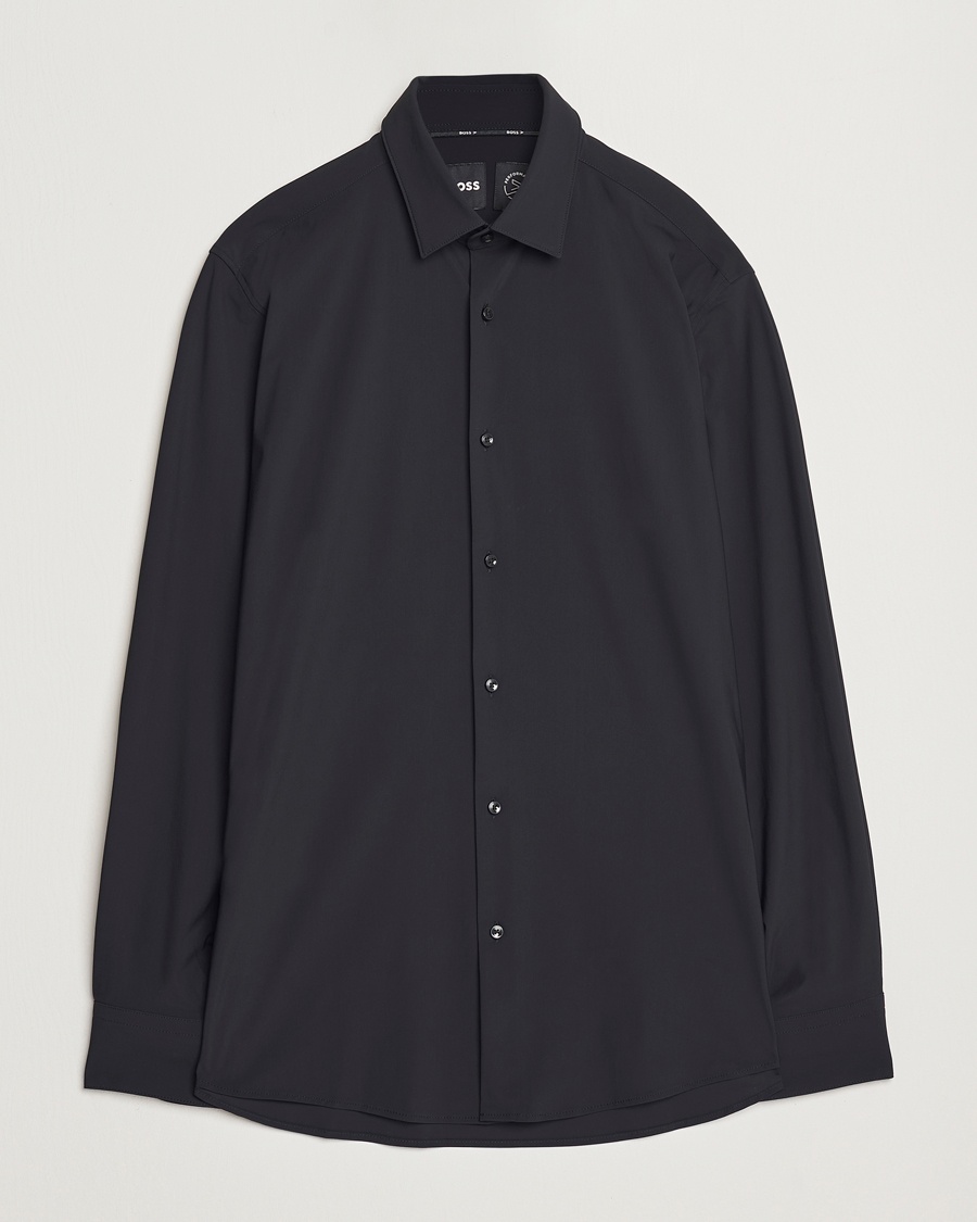 Heren | BOSS BLACK | BOSS BLACK Hank 4-Way Stretch Shirt Black