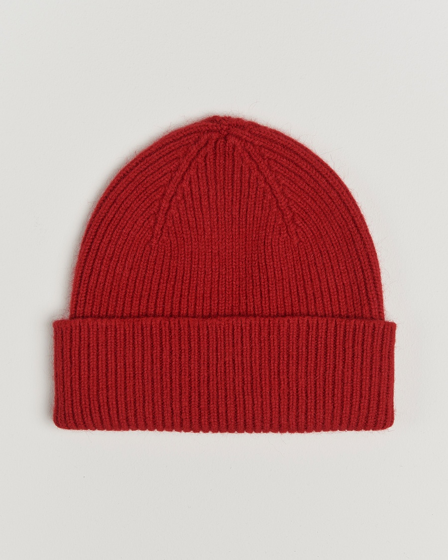 Heren | Le Bonnet | Le Bonnet Lambswool/Caregora Beanie Framboise