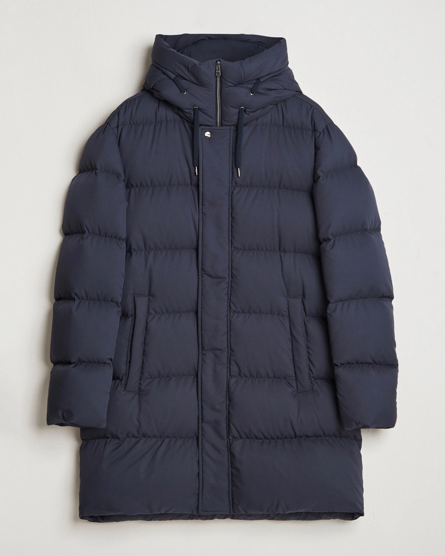 Heren | Herno | Herno Faux Fur Down Parka Navy