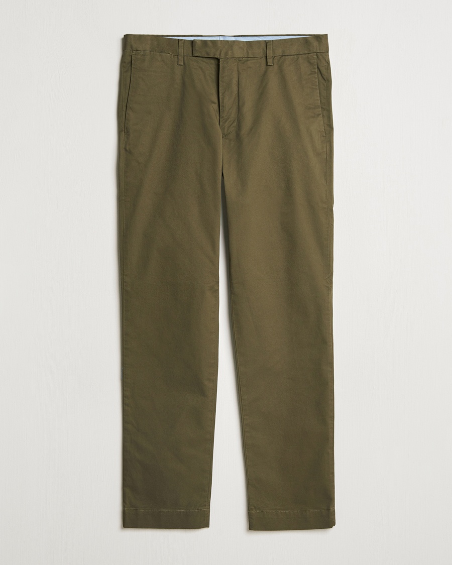 Heren | Polo Ralph Lauren | Polo Ralph Lauren Hudson Slim Fit Stretch Chinos Canopy Olive