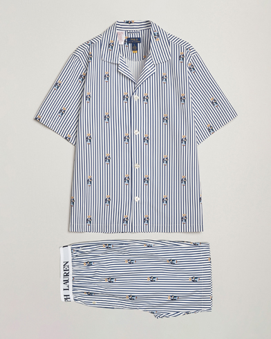 Heren | Polo Ralph Lauren | Polo Ralph Lauren Cotton Short Sleeve Pyjama Set Stripe/Bear