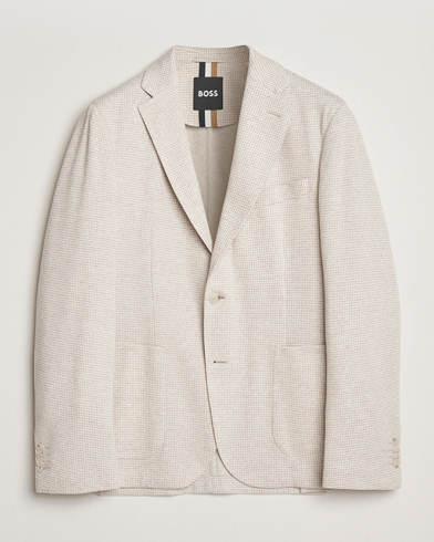 Heren | BOSS BLACK | BOSS BLACK Hanry Cotton Pepita Blazer Medium Beige