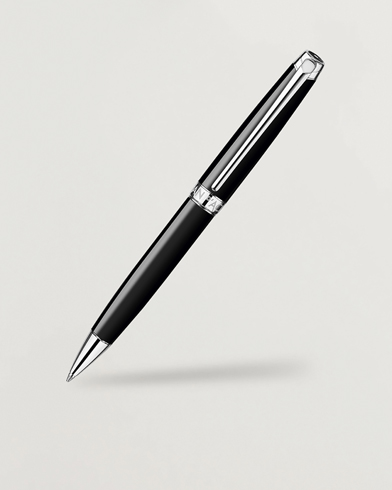 Heren | Caran d'Ache | Caran d' Ache Léman Ballpoint Pen Ebony Black/Silver Plated