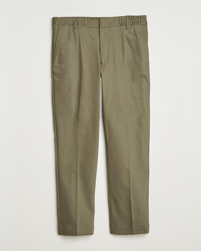 NN07 Baker Cotton Drawstring Trousers Capers Green – Groen