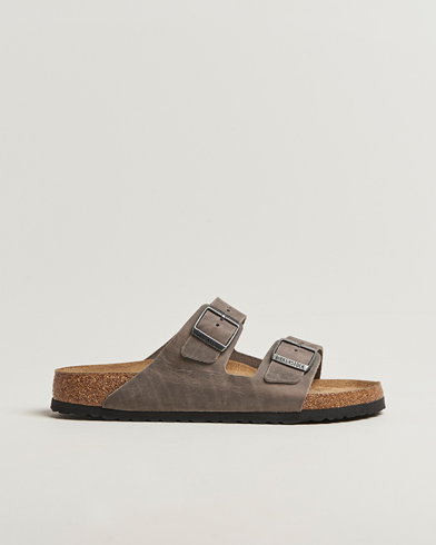 Heren | BIRKENSTOCK | BIRKENSTOCK Arizona Soft Footbed Iron Oiled Leather