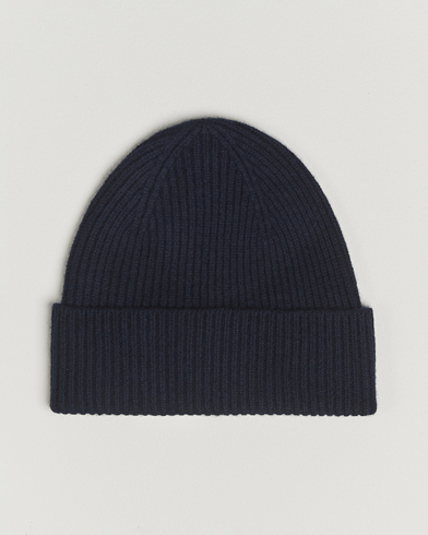 Heren | Amanda Christensen | Amanda Christensen Rib Knitted Merino Wool Cap Navy