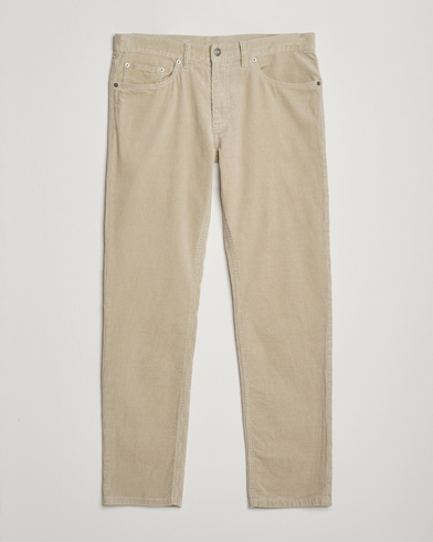 Heren | GANT | GANT Cord 5-Pocket Jeans Greige