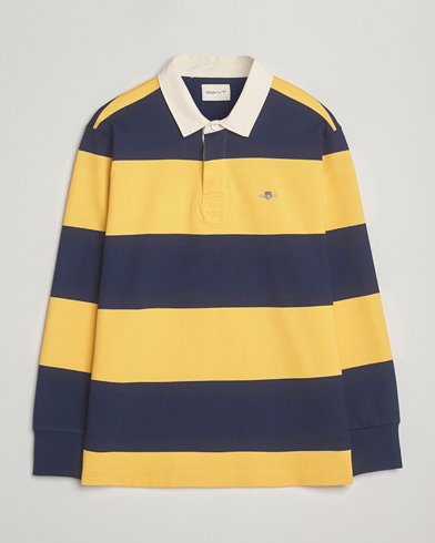 Heren | GANT | GANT Striped Heavy Rugger Persian Blue