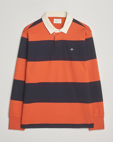 Heren | GANT | GANT Striped Heavy Rugger Evening Blue