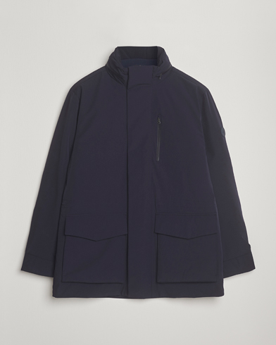 Heren | GANT | GANT Double Mid Length Field Jacket Evening Blue