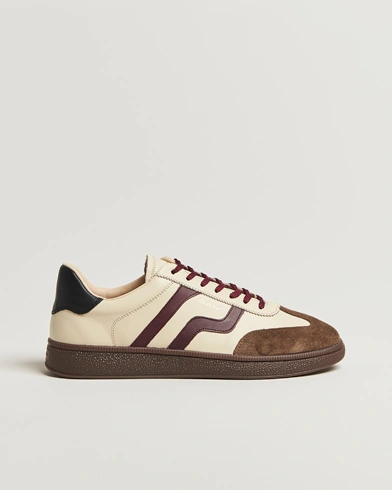 Heren | GANT | GANT Cuzmo Leather/Suede Sneaker Ivory/Brown