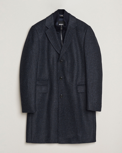 Heren | BOSS BLACK | BOSS BLACK Hyde Wool Bib Coat Dark Blue
