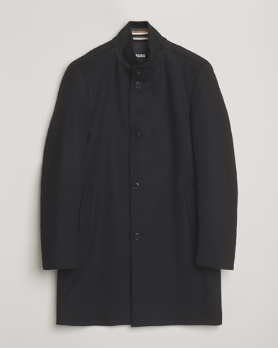 Heren | BOSS BLACK | BOSS BLACK Hyde Stand Up Collar Coat Black