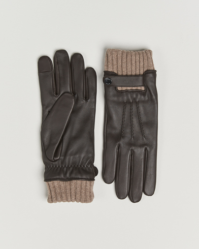Heren | BOSS BLACK | BOSS BLACK Hyden Leather Glove Dark Brown