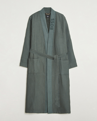Heren | BOSS BLACK | BOSS BLACK Waffle Kimono Open Green