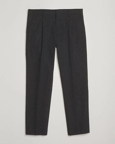 NN07 Bill Wool Pleated Trousers Black Multi – Zwart