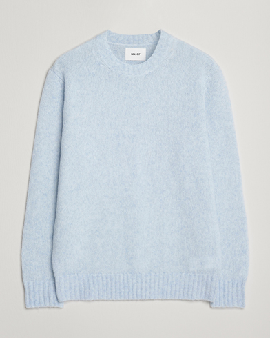 Heren | NN07 | NN07 Lee Wool Knitted Sweater Cerulian Blue