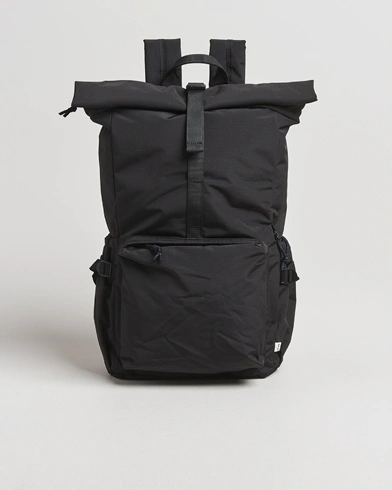 NN07 Nylon Ripstop Rolltop Backpack Black – Zwart