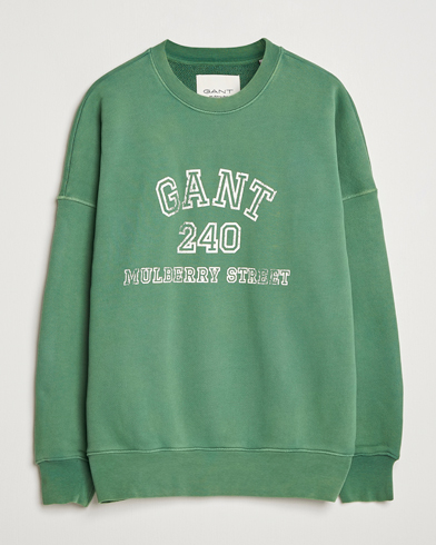 Heren | GANT 240 Mulberry Street | GANT 240 Mulberry Street Vintage Graphic Crew Neck Sweatshirts Forest Green