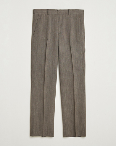 Heren | GANT 240 Mulberry Street | GANT 240 Mulberry Street Herringbone Suit Pants Deep Brown