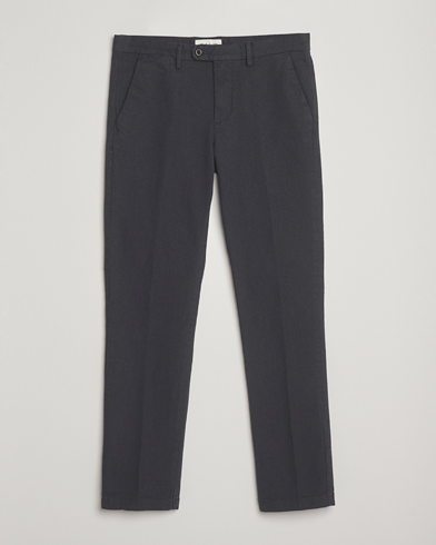 Heren | GANT | GANT Slim Fit Cotton Herringbone Trousers Antracite