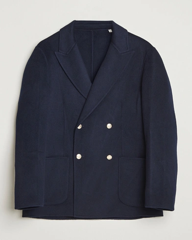 Heren | GANT | GANT Wool Double Breasted Club Blazer Evening Blue