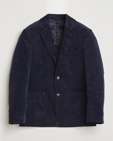 Heren | GANT | GANT Corduroy Blazer Evening Blue