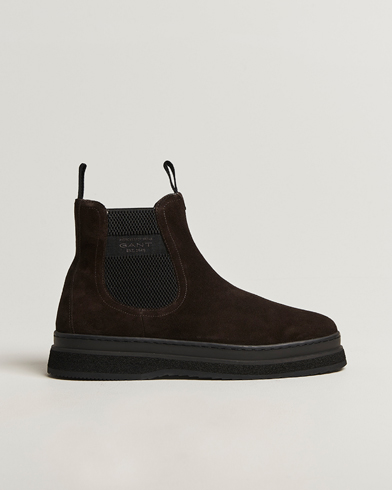 Heren | GANT | GANT Blistown Shearling Suede Chelsea Boot Espresso Brown