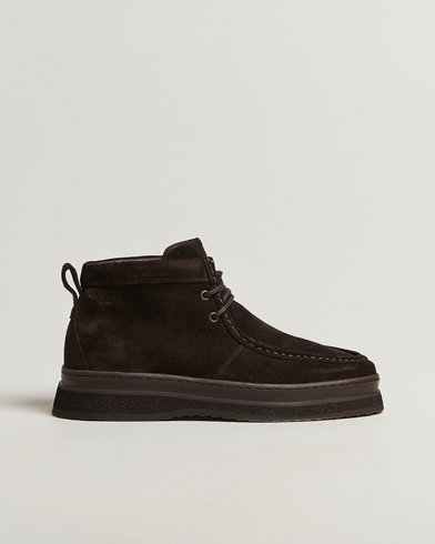 Heren | GANT | GANT Blistown Suede Moc Toe Boot Espresso Brown