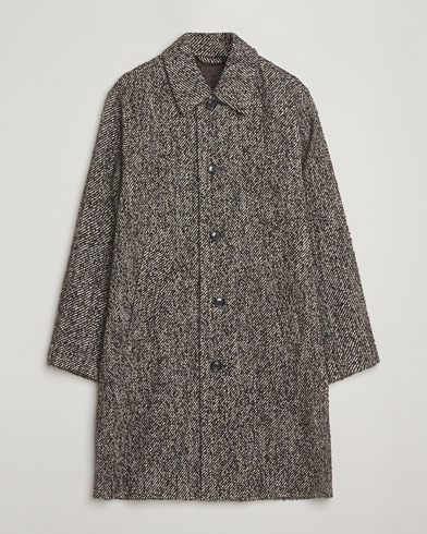 Heren | NN07 | NN07 Franco Wool Herringbone Coat Demitasse Brown