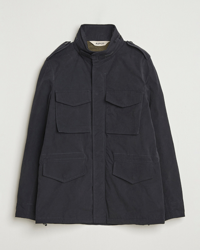 Aspesi Minifield Cotton Field Jacket Navy – Blauw