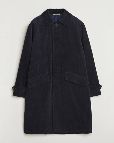 Heren | Aspesi | Aspesi Corduroy Raglan Coat Navy