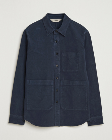 Aspesi Moleskine Utility Shirt Navy – Blauw