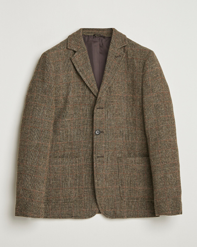 Heren | Aspesi | Aspesi Harris Tweed Blazer Brown Check