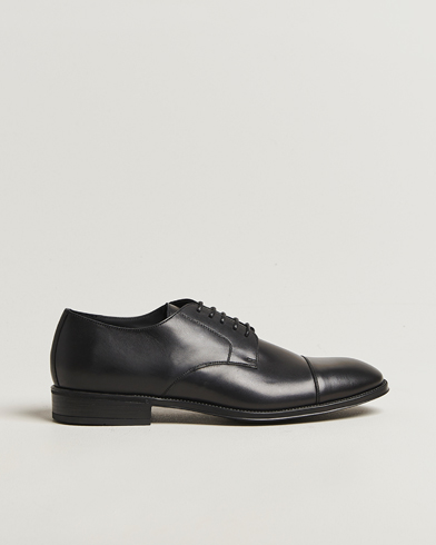 Heren | Canali | Canali Cap Toe Derby Black Calf