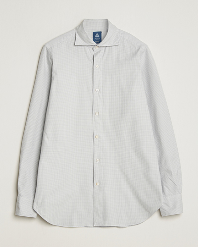 Heren | Finamore Napoli | Finamore Napoli Gaeta Flannel Sport Shirt Light Grey