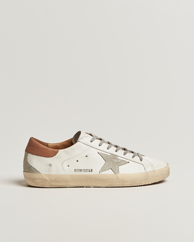 Heren | Golden Goose | Golden Goose Super-Star Sneakers White/Light Brown