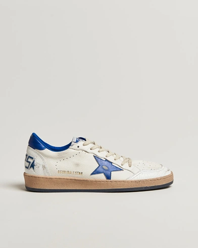 Heren | Golden Goose | Golden Goose Ball Star Sneakers White/Blue