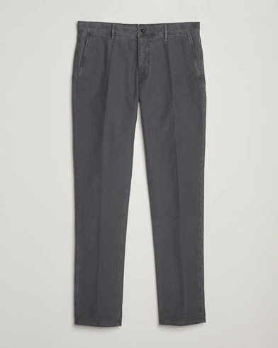Heren | Incotex | Incotex Slim Fit Garment Dyed Slacks Dark Grey